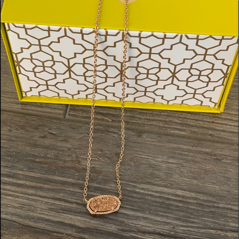 Rose Gold Dursy Elisa Kendra Scott Necklace